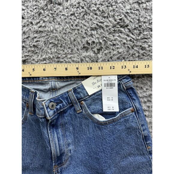 Abercrombie & Fitch The 90's Baggy Low Rise Jeans Medium Wash‎ 26/2s NWT - Picture 5 of 9